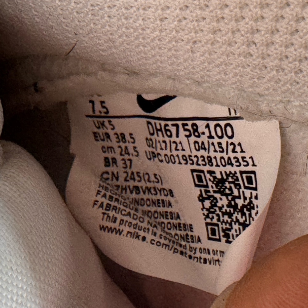 Size 7.5 - Nike Dunk SE High First Use Pack - White Orange Women Gold Nike Shoe - Picture 6 of 7
